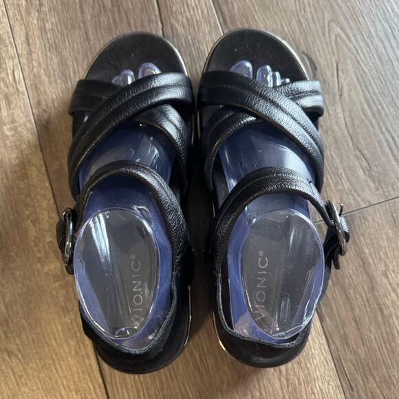 Vionic Womens Pheonix Reyna Black Platforms Sandals Size 8.5‎ - Picture 5 of 8